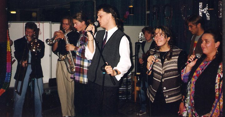 Finn Harald Røed, concert with other music students at Agder College, 1994